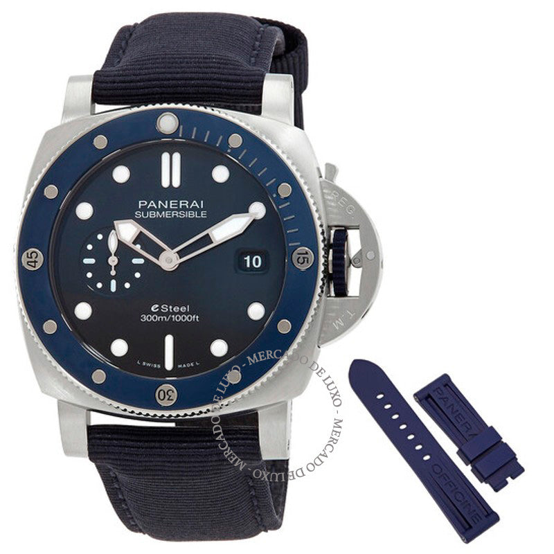Relógio Submersível Automático Mostrador Azul 44 mm - Mercado de Luxo - O Maior E-Commerce de Bens, Produtos e Serviços de Luxo do Brasil.
