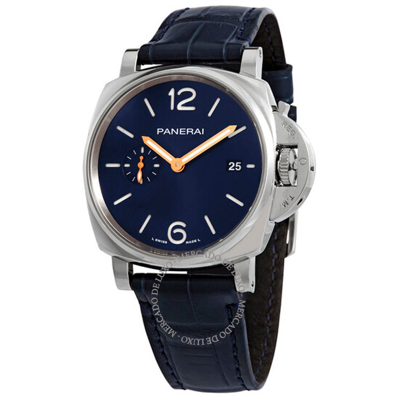 Relógio Luminor Due Automático Mostrador Azul 42 mm - Mercado de Luxo - O Maior E-Commerce de Bens, Produtos e Serviços de Luxo do Brasil.