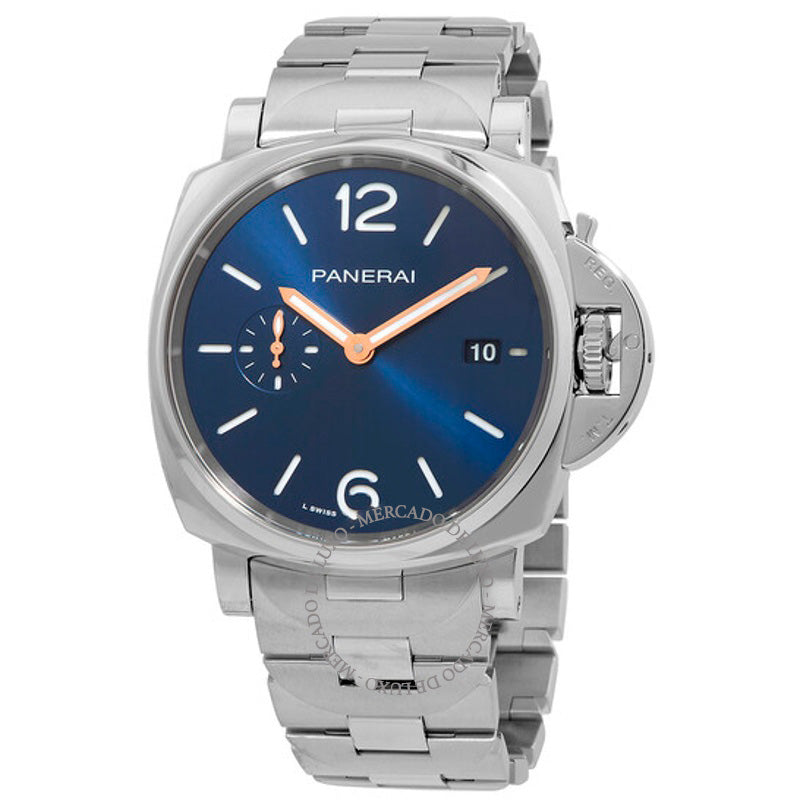 Relógio Luminor Due Automático Mostrador Azul 42 mm - Mercado de Luxo - O Maior E-Commerce de Bens, Produtos e Serviços de Luxo do Brasil.