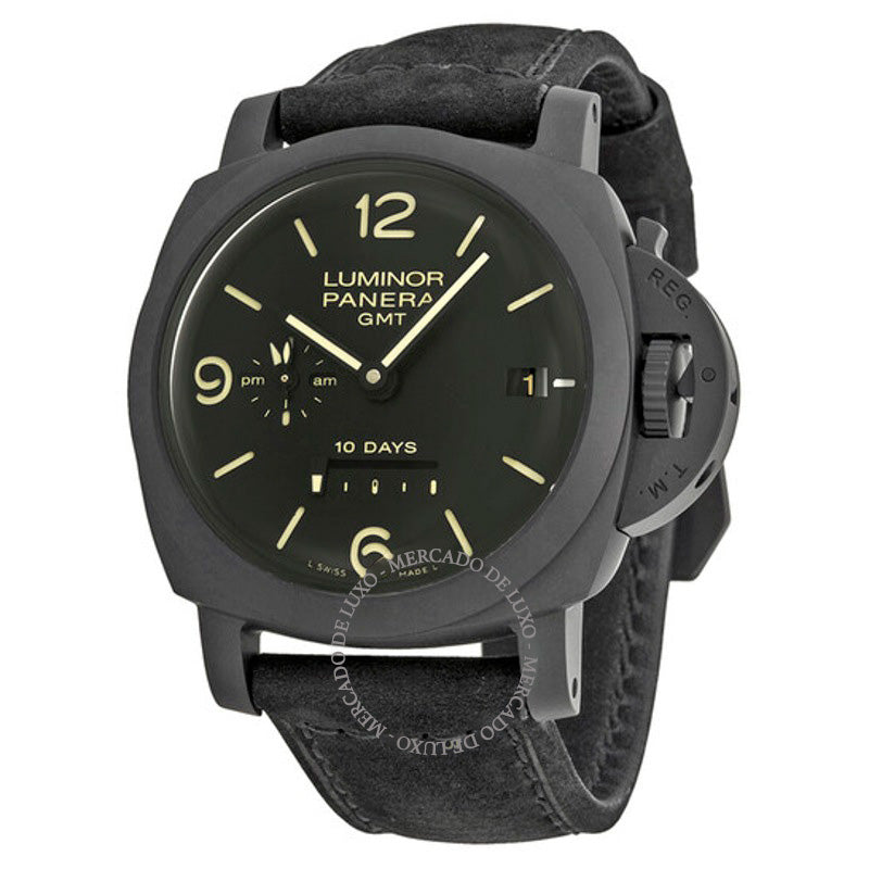 Relógio Luminor 1950 10 dias mostrador preto 44 mm - Mercado de Luxo - O Maior E-Commerce de Bens, Produtos e Serviços de Luxo do Brasil.