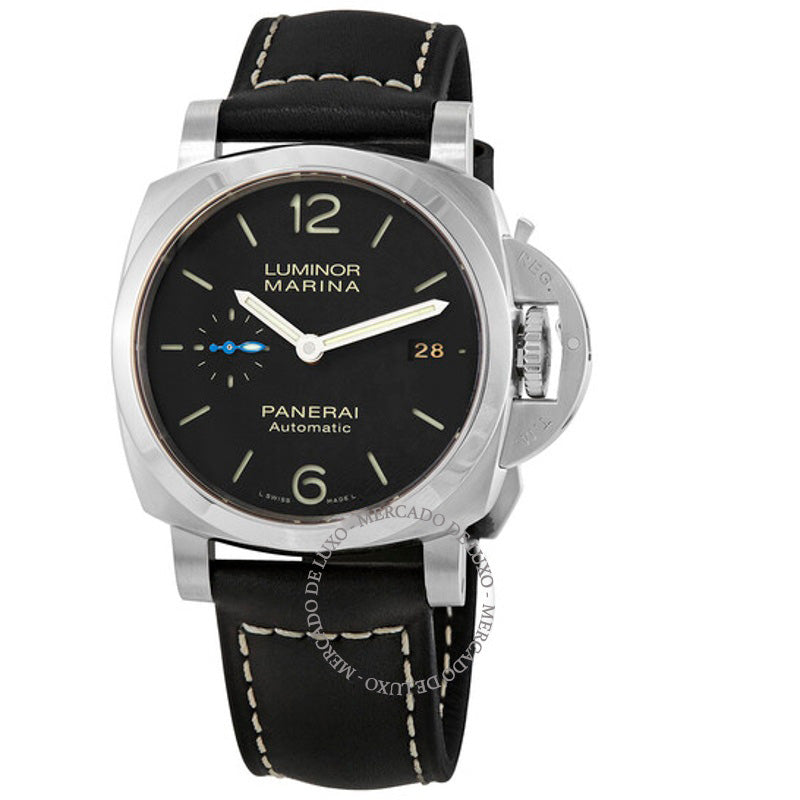Relógio Luminor Marina 42 mm Mostrador Preto 42 mm - Mercado de Luxo - O Maior E-Commerce de Bens, Produtos e Serviços de Luxo do Brasil.