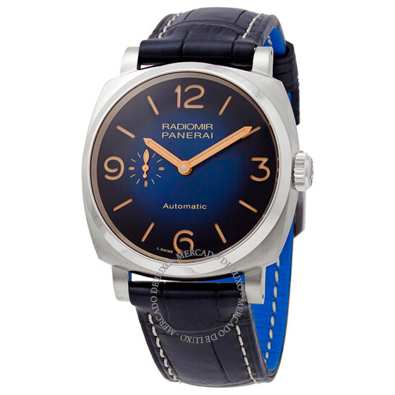 Relógio Radiomir Automático Mostrador Azul 45 mm - Mercado de Luxo - O Maior E-Commerce de Bens, Produtos e Serviços de Luxo do Brasil.