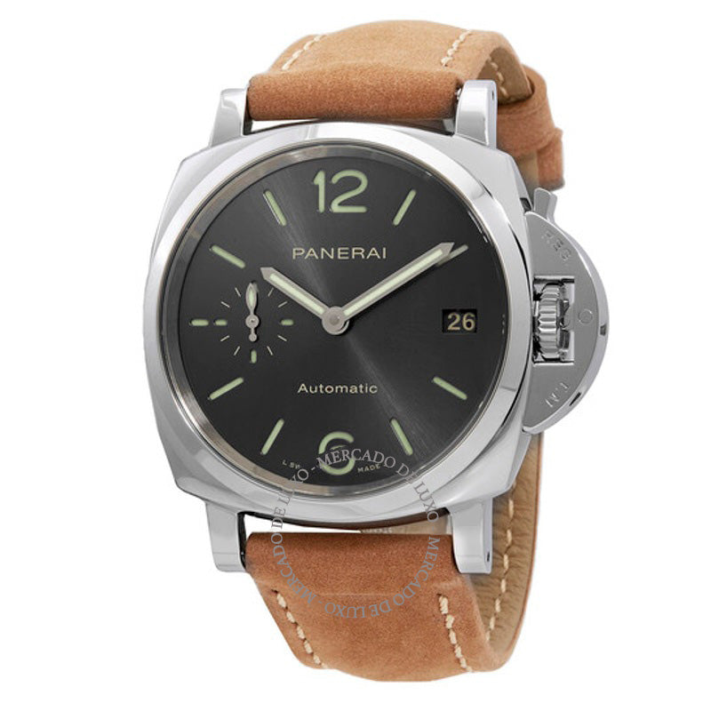 Relógio Luminor Automático Mostrador Cinza 38 mm - Mercado de Luxo - O Maior E-Commerce de Bens, Produtos e Serviços de Luxo do Brasil.