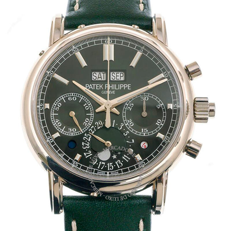 Relógio Grand Complications Perpetual Chronograph Corda Manual Mostrador Verde 40 mm - Mercado de Luxo - O Maior E-Commerce de Bens, Produtos e Serviços de Luxo do Brasil.