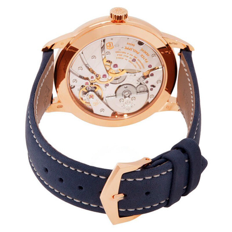 Relógio Complicações Calatrava Tempo de Viagem Automático Mostrador Azul 42 mm - Mercado de Luxo - O Maior E-Commerce de Bens, Produtos e Serviços de Luxo do Brasil.