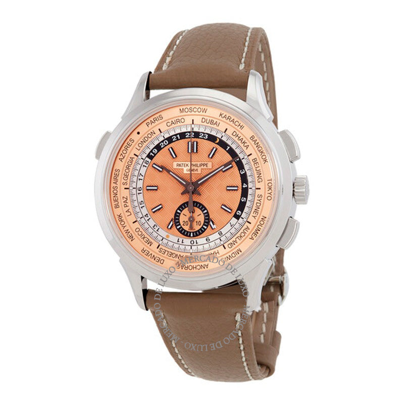 Relógio Complicações Hora Mundial Mostrador Automático Rosa 41 mm - Mercado de Luxo - O Maior E-Commerce de Bens, Produtos e Serviços de Luxo do Brasil.