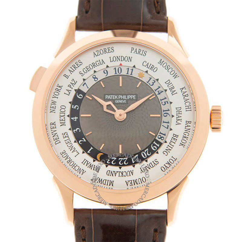 Relógio Complicações Hora Mundial Mostrador Automático Cinza 38 mm - Mercado de Luxo - O Maior E-Commerce de Bens, Produtos e Serviços de Luxo do Brasil.