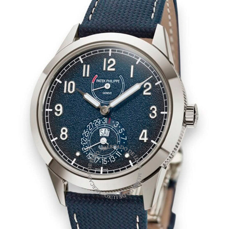 Relógio Complicações 41 mm Corda manual Mostrador azul 41 mm - Mercado de Luxo - O Maior E-Commerce de Bens, Produtos e Serviços de Luxo do Brasil.
