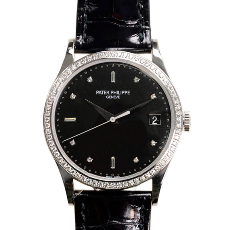 Relógio Calatrava Automático Diamante Mostrador Preto 38 mm - Mercado de Luxo - O Maior E-Commerce de Bens, Produtos e Serviços de Luxo do Brasil.