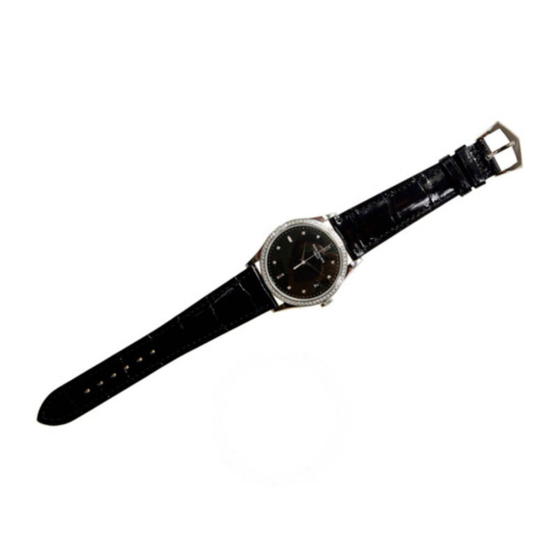Relógio Calatrava Automático Diamante Mostrador Preto 38 mm - Mercado de Luxo - O Maior E-Commerce de Bens, Produtos e Serviços de Luxo do Brasil.
