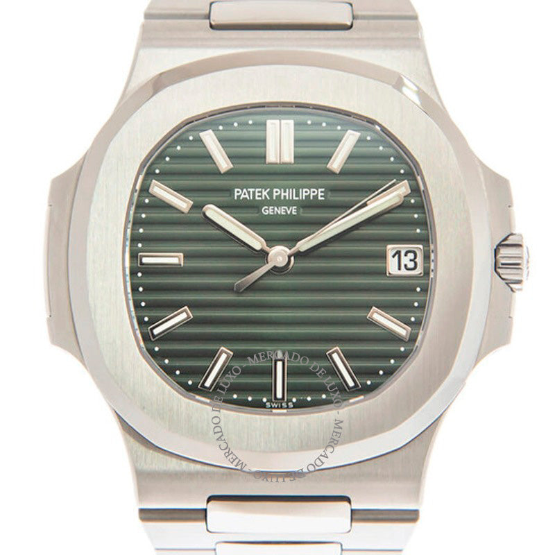 Relógio Nautilus Automático Mostrador Verde 40 mm - Mercado de Luxo - O Maior E-Commerce de Bens, Produtos e Serviços de Luxo do Brasil.
