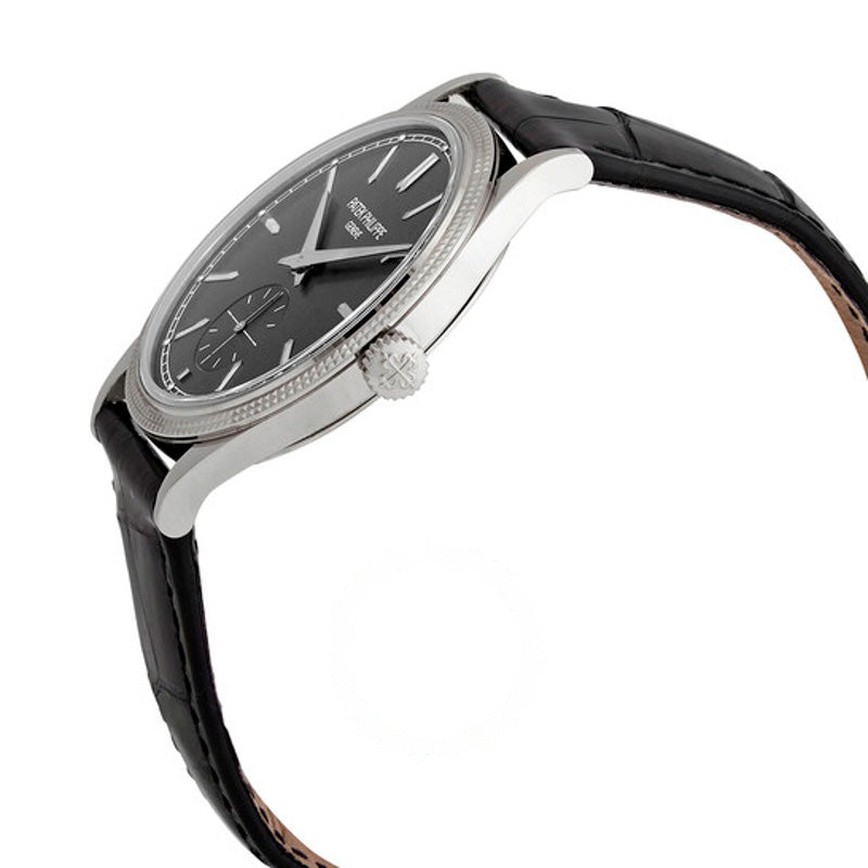 Relógio Calatrava Corda Manual Mostrador Cinza 39 mm - Mercado de Luxo - O Maior E-Commerce de Bens, Produtos e Serviços de Luxo do Brasil.