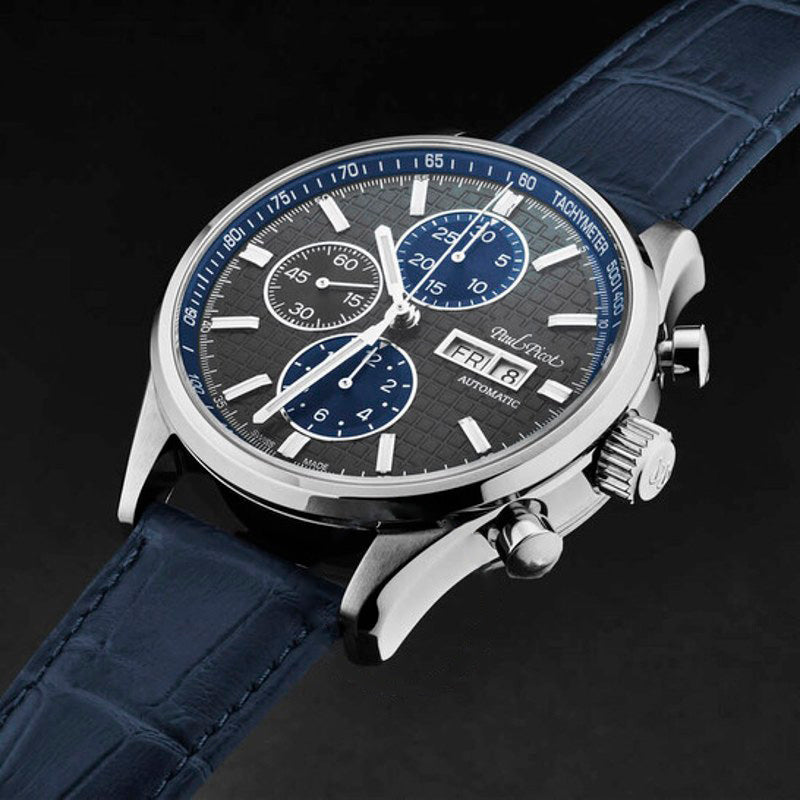 Relógio Gentleman Blazer Cronógrafo Automático Mostrador Cinza 42 mm - Mercado de Luxo - O Maior E-Commerce de Bens, Produtos e Serviços de Luxo do Brasil.
