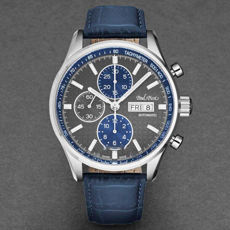 Relógio Gentleman Blazer Cronógrafo Automático Mostrador Cinza 42 mm - Mercado de Luxo - O Maior E-Commerce de Bens, Produtos e Serviços de Luxo do Brasil.
