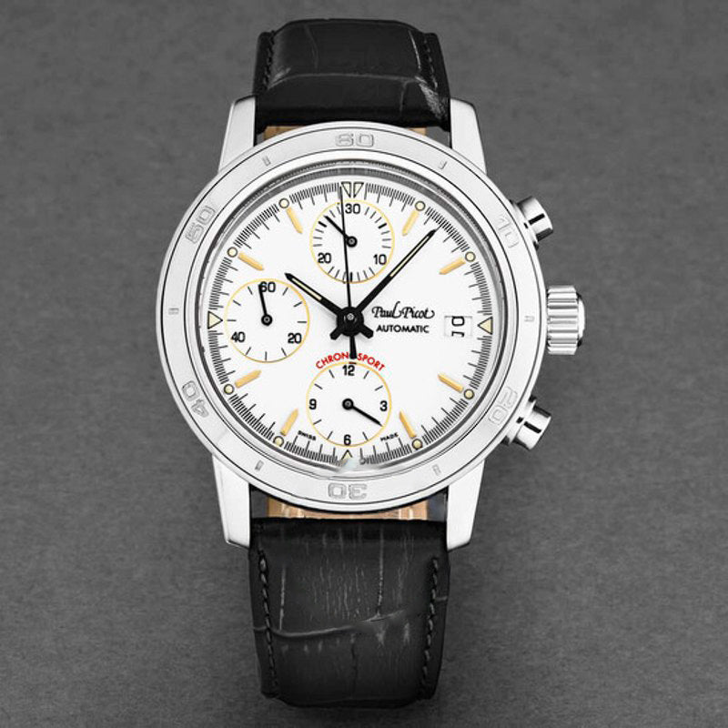 Relógio Chronosport Cronógrafo Automático Mostrador Branco 39 mm - Mercado de Luxo - O Maior E-Commerce de Bens, Produtos e Serviços de Luxo do Brasil.