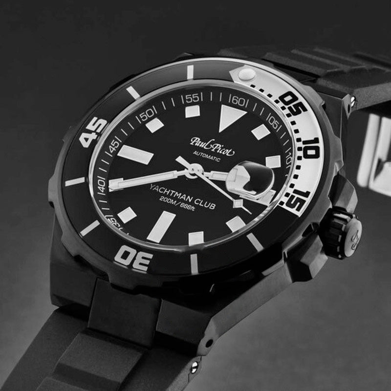 Relógio Yachtmanclub Automático Mostrador Preto 43 mm - Mercado de Luxo - O Maior E-Commerce de Bens, Produtos e Serviços de Luxo do Brasil.