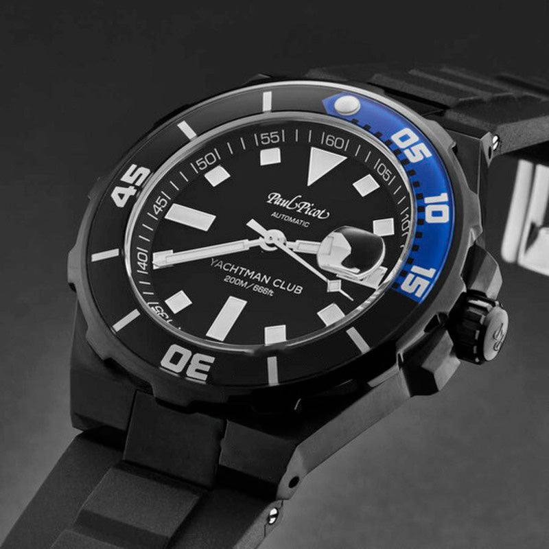Relógio Yachtmanclub Automático Mostrador Preto 43 mm - Mercado de Luxo - O Maior E-Commerce de Bens, Produtos e Serviços de Luxo do Brasil.