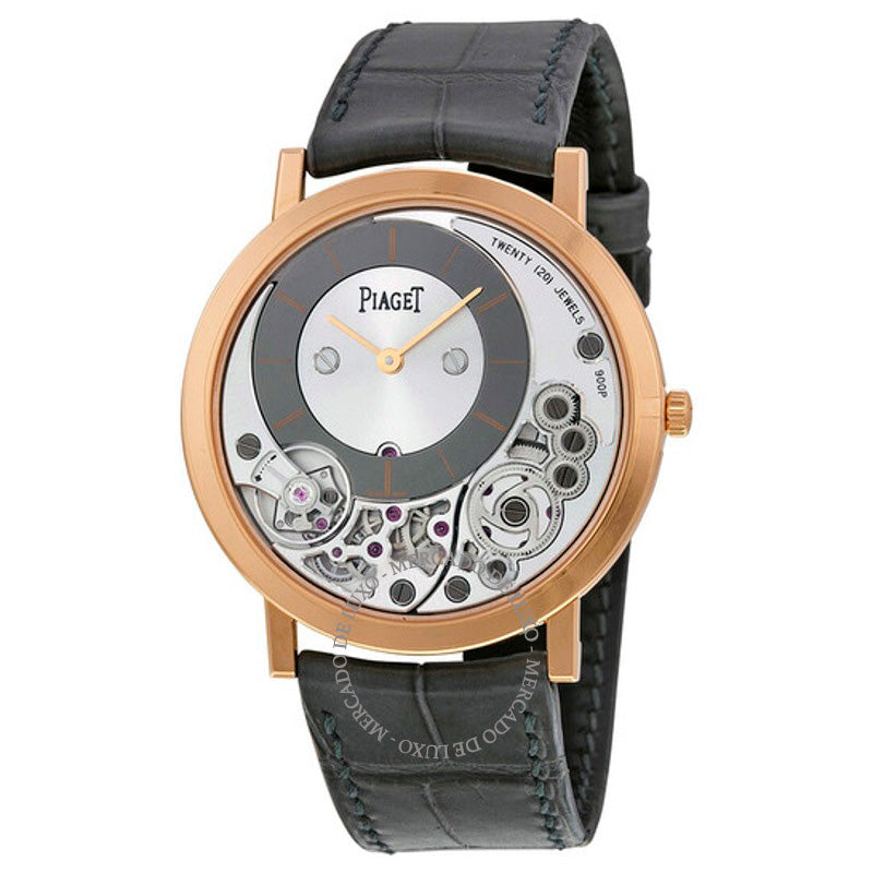 Relógio Altiplano Prata e Mostrador Esqueleto Preto 38 mm - Mercado de Luxo - O Maior E-Commerce de Bens, Produtos e Serviços de Luxo do Brasil.