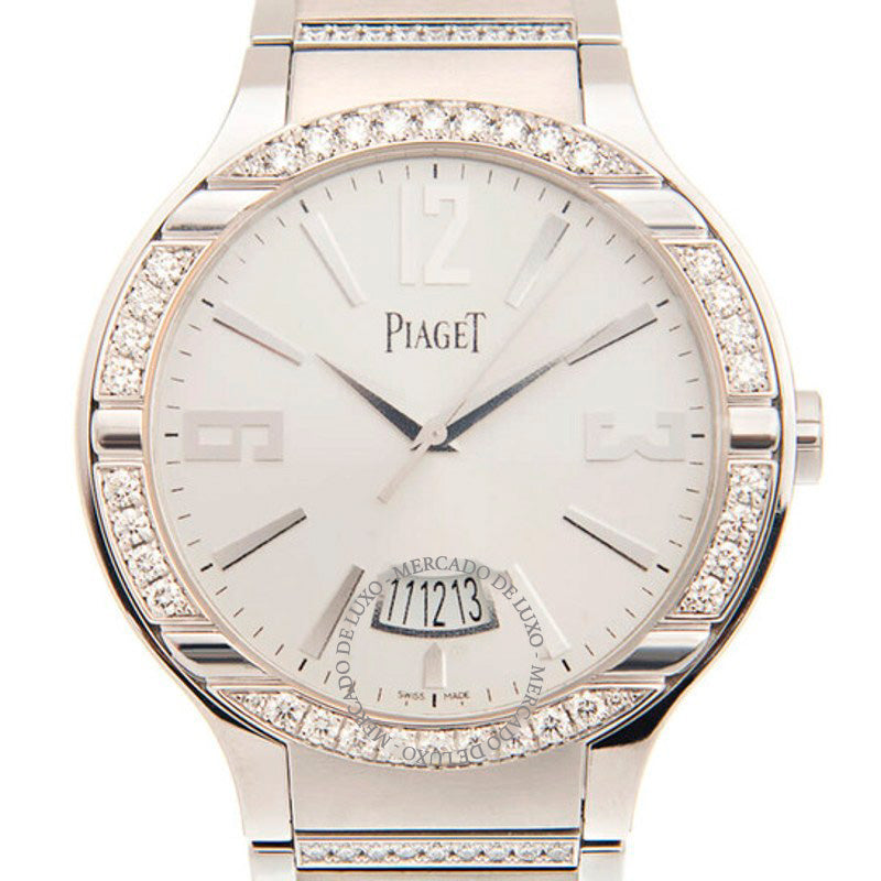 Relógio Polo Automático Diamante Mostrador Prata 40 mm - Mercado de Luxo - O Maior E-Commerce de Bens, Produtos e Serviços de Luxo do Brasil.