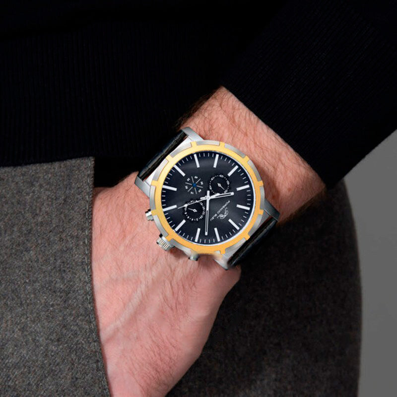 Relógio Nyc Chrono Cronógrafo Quartzo Mostrador Preto 47 mm - Mercado de Luxo - O Maior E-Commerce de Bens, Produtos e Serviços de Luxo do Brasil.