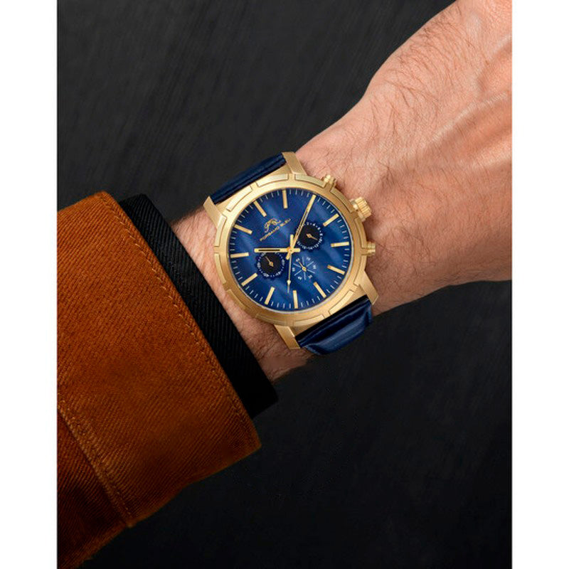 Relógio Nyc Chrono Cronógrafo Quartzo Mostrador Azul  - Mercado de Luxo - O Maior E-Commerce de Bens, Produtos e Serviços de Luxo do Brasil.