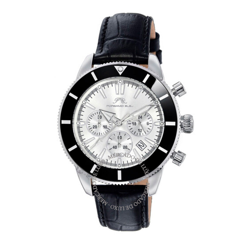 Relógio Brandon Cronógrafo Quartzo Mostrador Prata 44 mm - Mercado de Luxo - O Maior E-Commerce de Bens, Produtos e Serviços de Luxo do Brasil.