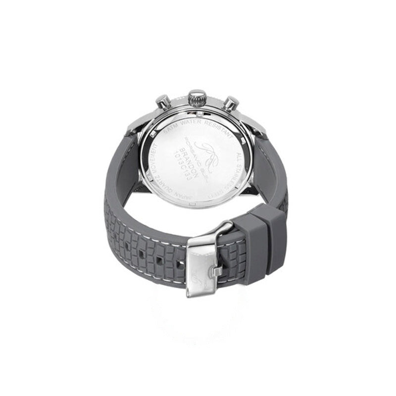 Relógio Brandon Cronógrafo Quartzo Mostrador Prata 44 mm - Mercado de Luxo - O Maior E-Commerce de Bens, Produtos e Serviços de Luxo do Brasil.