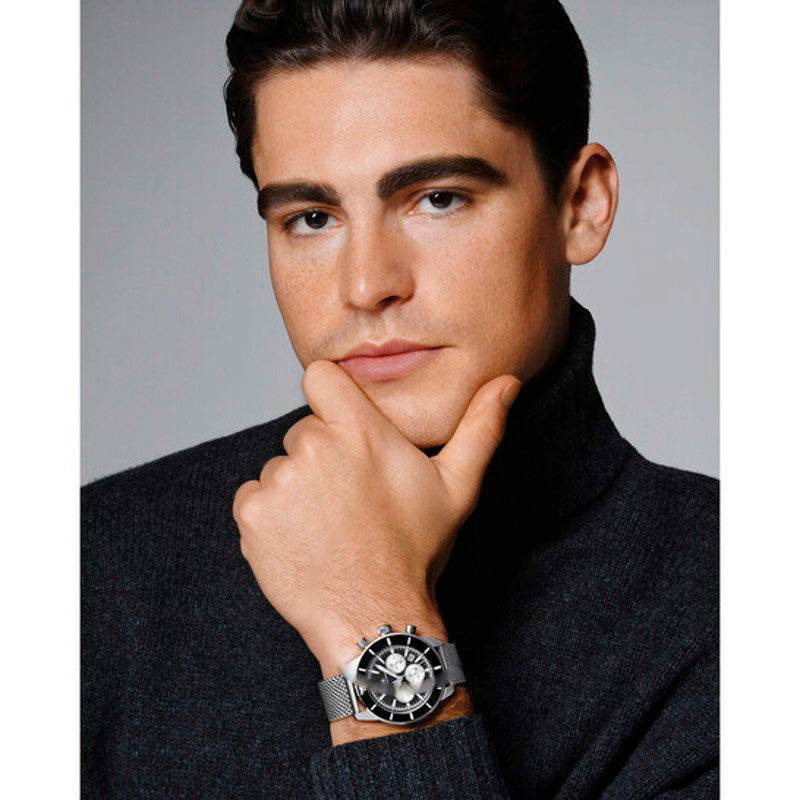 Relógio Cronógrafo Brandon Quartzo Mostrador Preto 44 mm - Mercado de Luxo - O Maior E-Commerce de Bens, Produtos e Serviços de Luxo do Brasil.