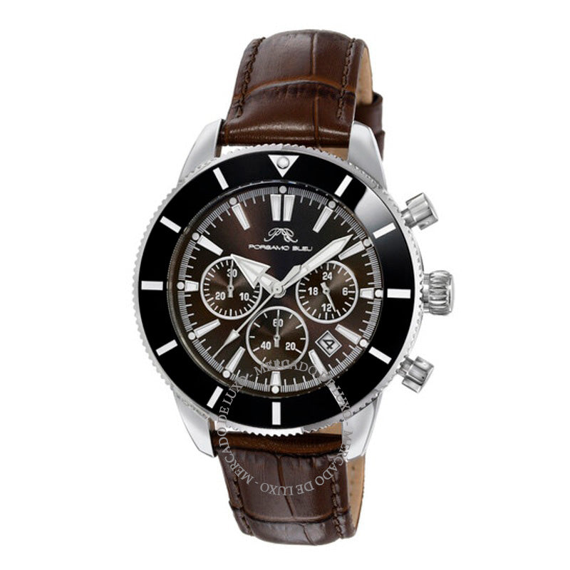 Relógio Cronógrafo Brandon Quartzo Mostrador Preto 44 mm - Mercado de Luxo - O Maior E-Commerce de Bens, Produtos e Serviços de Luxo do Brasil.