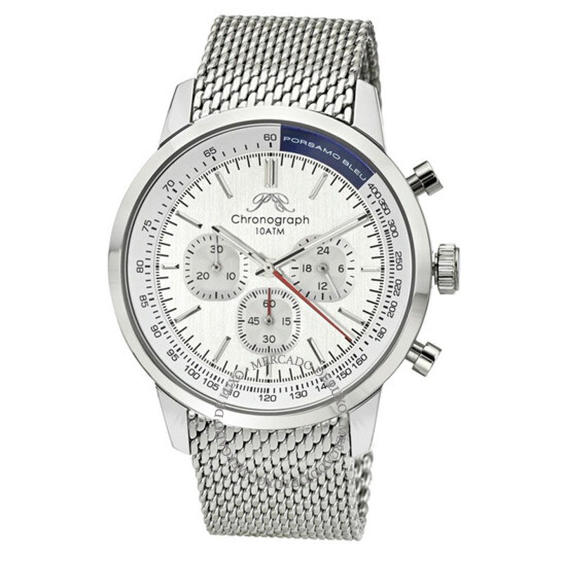 Relógio Simon Chronograph Quartz Mostrador Prateado 44 mm - Mercado de Luxo - O Maior E-Commerce de Bens, Produtos e Serviços de Luxo do Brasil.