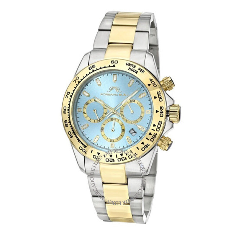Relógio Preston Cronógrafo Quartzo Mostrador Azul 41 mm - Mercado de Luxo - O Maior E-Commerce de Bens, Produtos e Serviços de Luxo do Brasil.