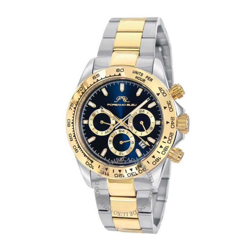 Relógio Preston Cronógrafo Quartzo Mostrador Azul 42 mm - Mercado de Luxo - O Maior E-Commerce de Bens, Produtos e Serviços de Luxo do Brasil.