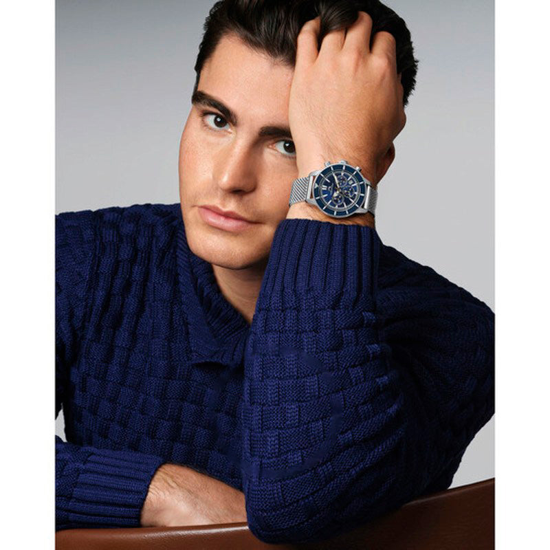 Relógio Brandon Cronógrafo Quartzo Mostrador Azul 44 mm - Mercado de Luxo - O Maior E-Commerce de Bens, Produtos e Serviços de Luxo do Brasil.