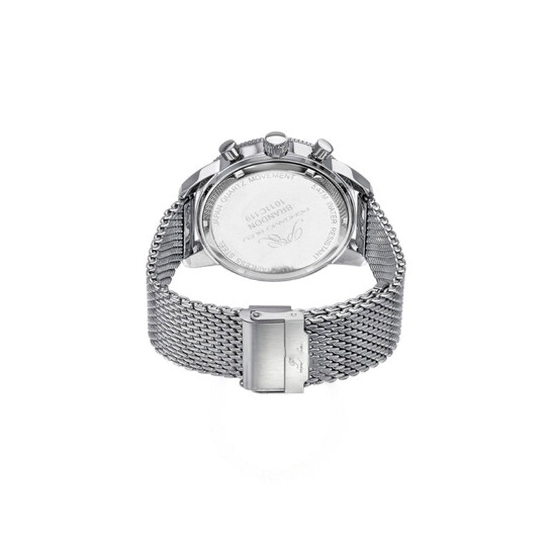 Relógio Brandon Cronógrafo Quartzo Mostrador Azul 44 mm - Mercado de Luxo - O Maior E-Commerce de Bens, Produtos e Serviços de Luxo do Brasil.