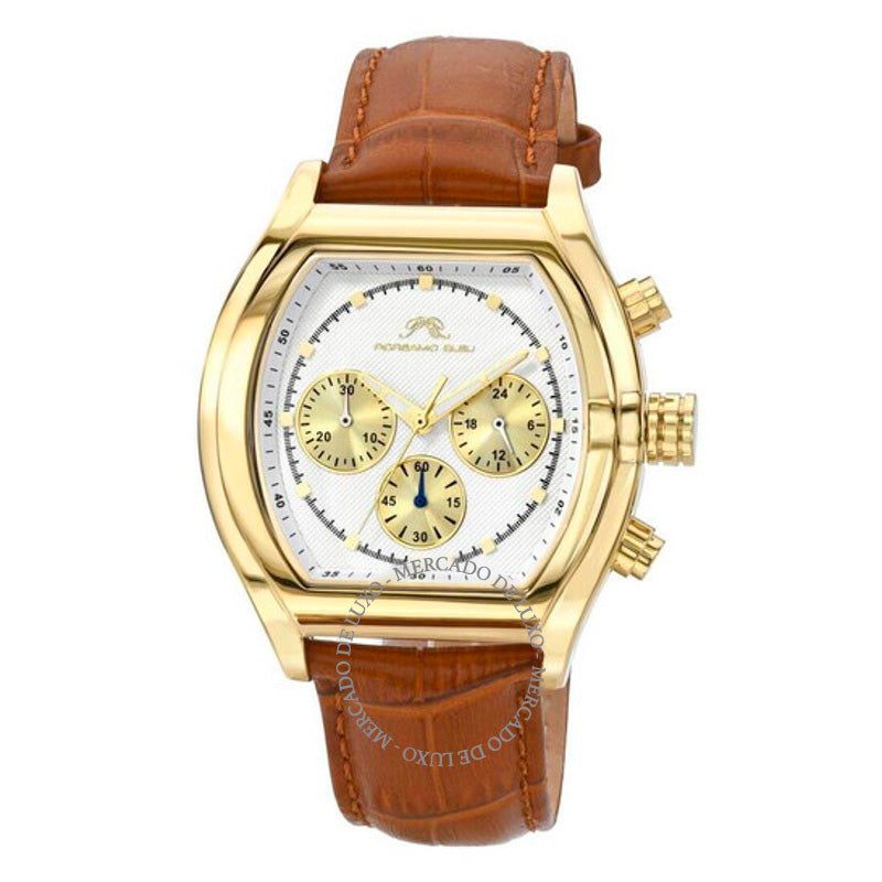 Relógio Cronógrafo Romano Quartzo Mostrador Branco 42 mm - Mercado de Luxo - O Maior E-Commerce de Bens, Produtos e Serviços de Luxo do Brasil.