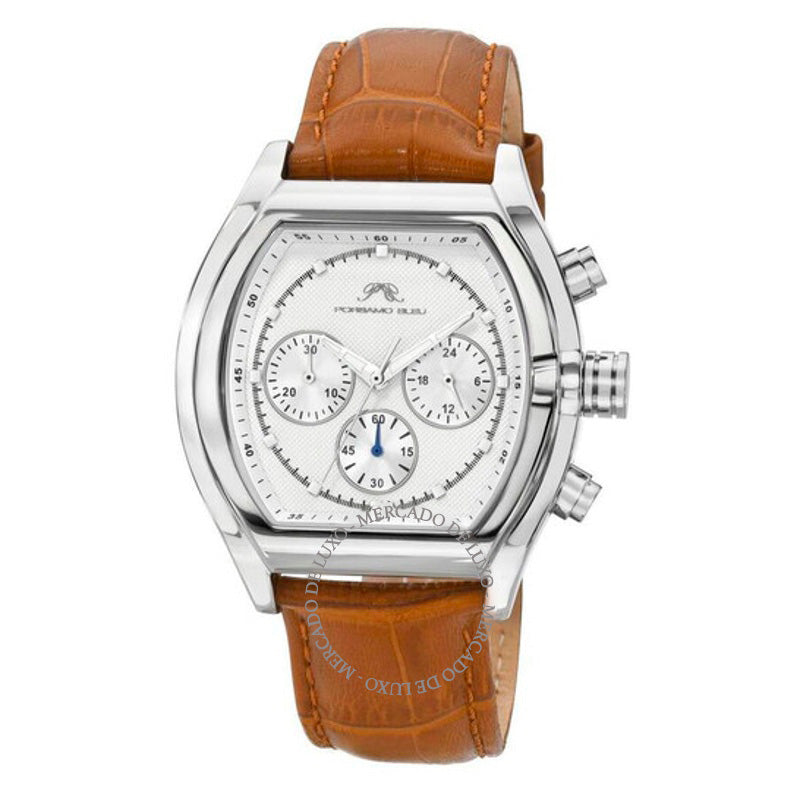 Relógio Cronógrafo Romano Quartzo Mostrador Branco 42 mm - Mercado de Luxo - O Maior E-Commerce de Bens, Produtos e Serviços de Luxo do Brasil.