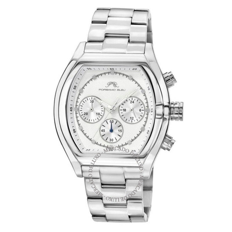 Relógio Cronógrafo Romano Quartzo Mostrador Branco 42 mm - Mercado de Luxo - O Maior E-Commerce de Bens, Produtos e Serviços de Luxo do Brasil.