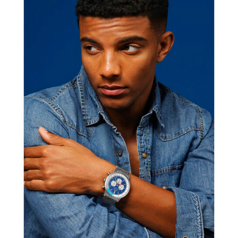 Relógio Simon Chronograph Quartz Mostrador Azul 44 mm - Mercado de Luxo - O Maior E-Commerce de Bens, Produtos e Serviços de Luxo do Brasil.