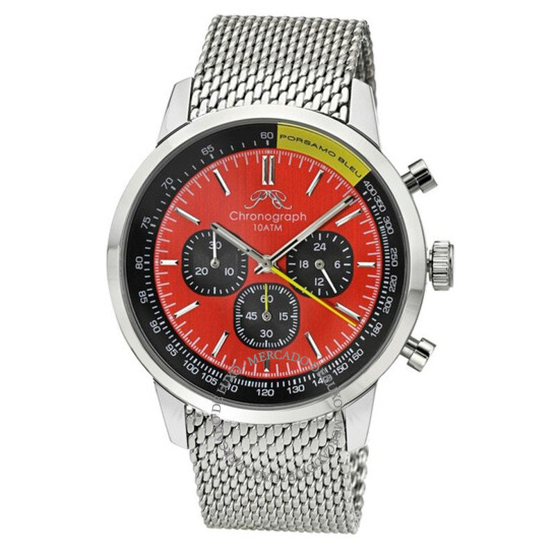 Relógio Simon Chronograph Quartz Mostrador Vermelho 44 mm - Mercado de Luxo - O Maior E-Commerce de Bens, Produtos e Serviços de Luxo do Brasil.