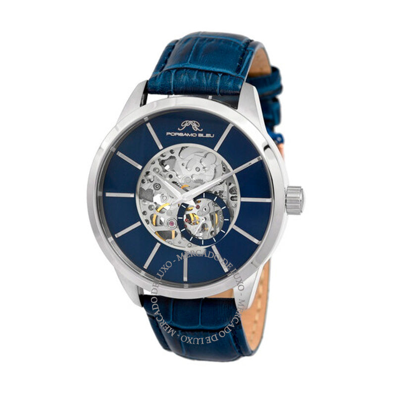 Relógio Cassius Automático Mostrador Azul 45 mm - Mercado de Luxo - O Maior E-Commerce de Bens, Produtos e Serviços de Luxo do Brasil.