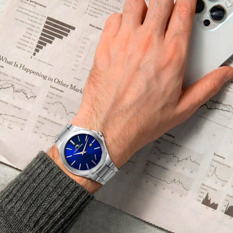 Relógio Mostrador azul de quartzo Alexander 41 mm - Mercado de Luxo - O Maior E-Commerce de Bens, Produtos e Serviços de Luxo do Brasil.