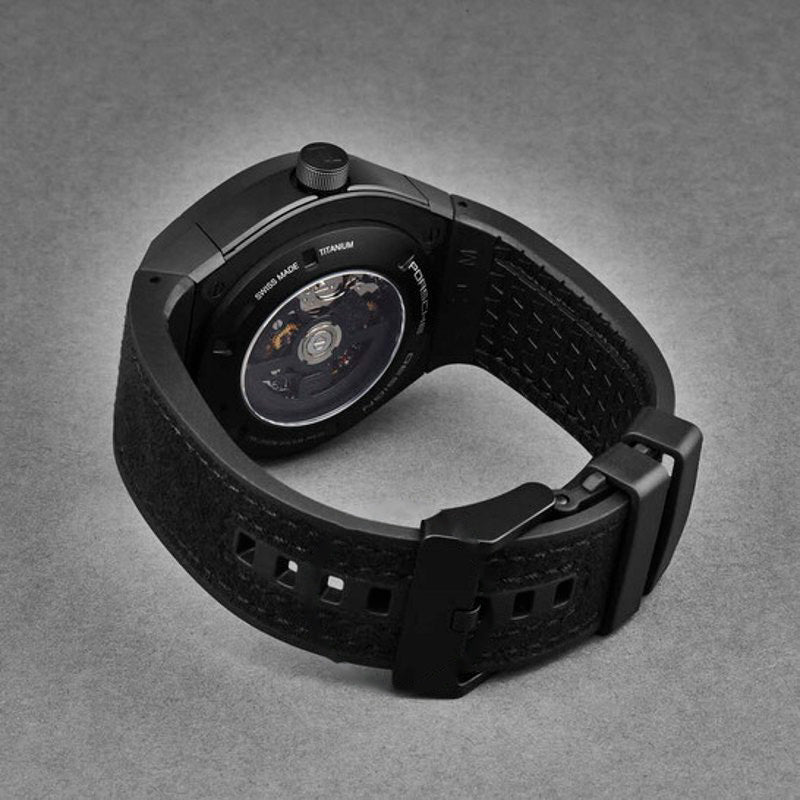 Relógio Cronógrafo Flyback com atuador monobloco e mostrador preto automático 45 mm - Mercado de Luxo - O Maior E-Commerce de Bens, Produtos e Serviços de Luxo do Brasil.