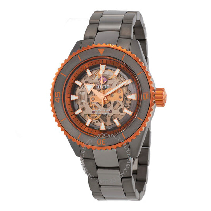 Relógio Captain Cook High-Tech Ceramic Skeleton Automático Mostrador Cinza 43 mm - Mercado de Luxo - O Maior E-Commerce de Bens, Produtos e Serviços de Luxo do Brasil.