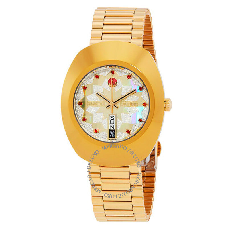 Relógio Diastar Original Automático Diamante Mostrador Champanhe 35 mm - Mercado de Luxo - O Maior E-Commerce de Bens, Produtos e Serviços de Luxo do Brasil.