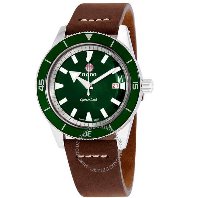 Relógio Hyperchrome Captain Cook Automático Mostrador Verde 42 mm - Mercado de Luxo - O Maior E-Commerce de Bens, Produtos e Serviços de Luxo do Brasil.