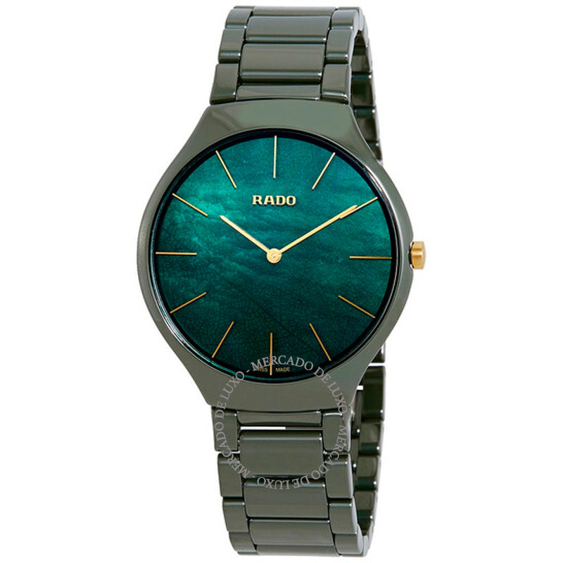 Relógio True Thinline Verde Madrepérola Dail 39 mm - Mercado de Luxo - O Maior E-Commerce de Bens, Produtos e Serviços de Luxo do Brasil.