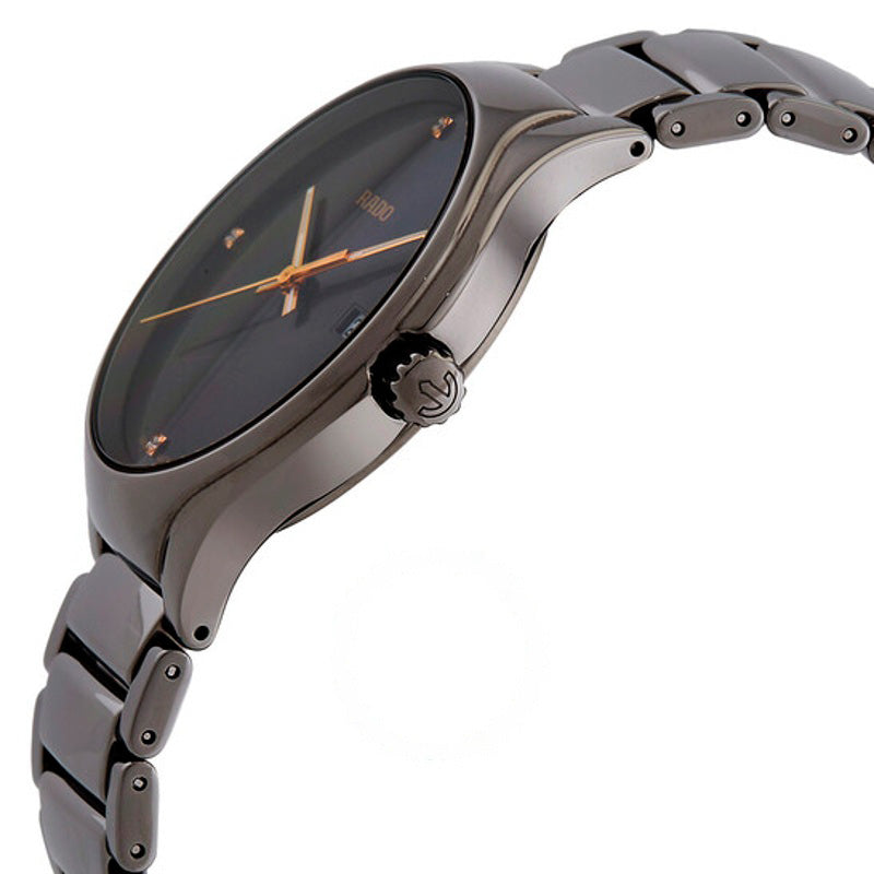 Relógio Mostrador cinza com cristal de quartzo True Diamonds 40 mm - Mercado de Luxo - O Maior E-Commerce de Bens, Produtos e Serviços de Luxo do Brasil.