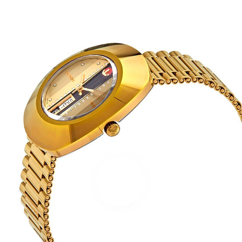 Relógio O mostrador dourado automático L original 35 mm - Mercado de Luxo - O Maior E-Commerce de Bens, Produtos e Serviços de Luxo do Brasil.