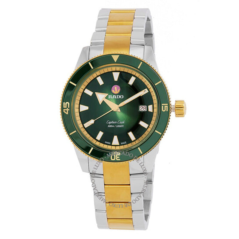 Relógio Capitão Cook Mostrador Verde Automático 42 mm - Mercado de Luxo - O Maior E-Commerce de Bens, Produtos e Serviços de Luxo do Brasil.