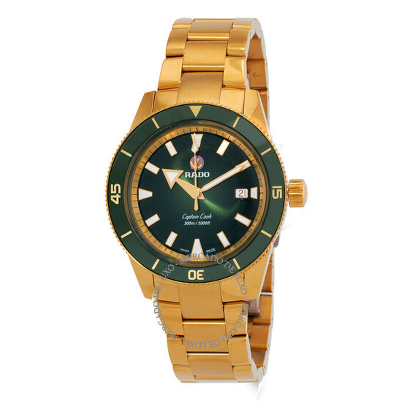 Relógio Capitão Cook Mostrador Verde Automático 42 mm - Mercado de Luxo - O Maior E-Commerce de Bens, Produtos e Serviços de Luxo do Brasil.